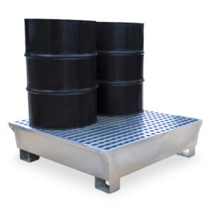 Ultra Steel Spill Pallet, 4-Drum, 68 gal sump, 14 gauge P4