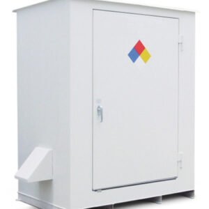 Hazmat Storage Building, 2-hour Fire Resistant 2-Drum Outdoor Locker