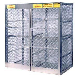 Vertical Gas Cylinder Storage Locker, Aluminum (CSA) 16 Cylinder