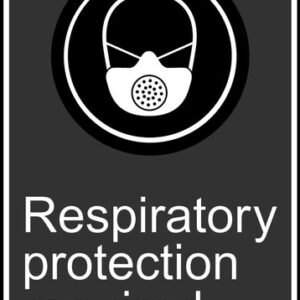 Safety Sign-Respiratory Protection Required, 14 x 10", Each