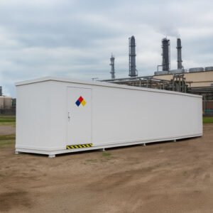 Hazmat Drum Storage Building, 10-drums, 2-hour Fire Resistant Outdoor Locker