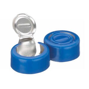 Wheaton® 13mm Crimp Seal, Tear-Off, Aluminum Blue, Unlined, case/1000