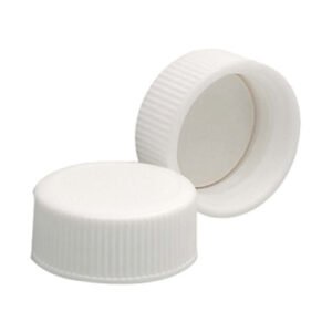 Wheaton® 22-400 PP Caps, White, Poly Vinyl Liner, case/144