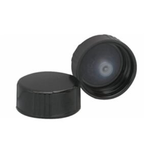 Wheaton® 24-400 Black Cone Lined Caps, case/144