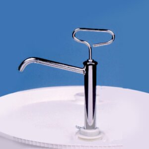 Chemical Hand Drum Pump, Stainless Steel/PTFE, 8oz/stroke