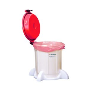 Bench Top Solid Waste Container, 5 Liter with Lid