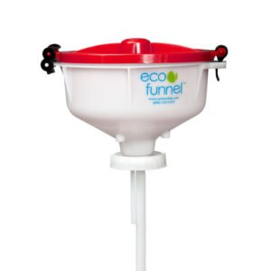 8" ECO Funnel® with 70mm 8TPI cap adapter (for Rieke FS70 containers)