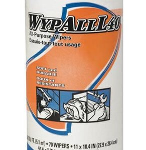 WYPALL L40, White, 11" x 10.4", 70 per Roll, 24 Rolls per case