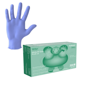 Nitrile Exam Glove Plus 3.5, Ventyv® Elephant, Powder-Free, Textured, Chemo, Violet, case/2000
