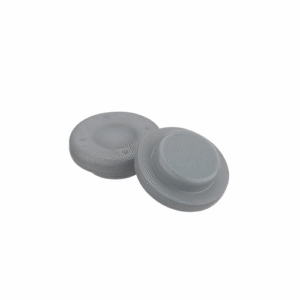 Wheaton® Rubber Stopper, Straight Plug, 20 mm, Gray Chlorobutyl-Isoprene Blend / FEP Faced, 40 Durometer, case/1000