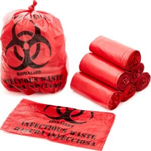 Waste bag BioHazard 37″ x 50″ Red